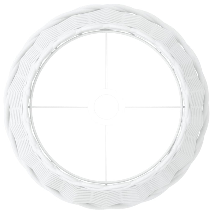 Abajur veioză, alb, Ø38x23 cm, răchită - WALTI WALTI