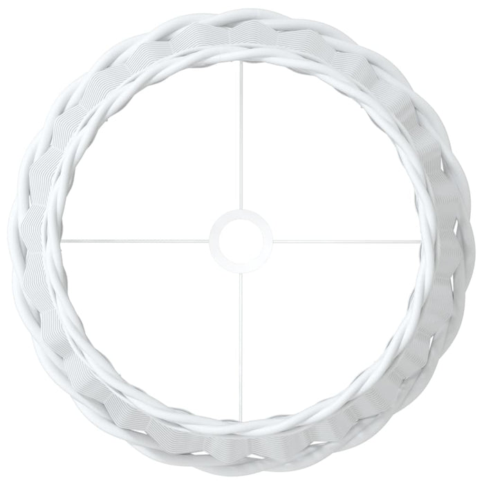 Abajur lustră, alb, Ø45 x 28 cm, răchită - WALTI WALTI