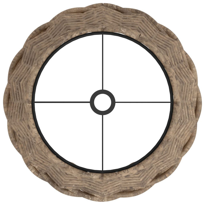 Abajur de veioză maro Ø20x15 cm răchită - WALTI WALTI