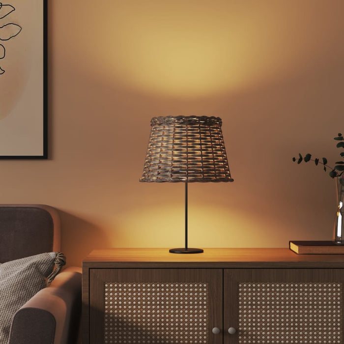 Abajur de veioză, maro, Ø25x17 cm, răchită - WALTI WALTI