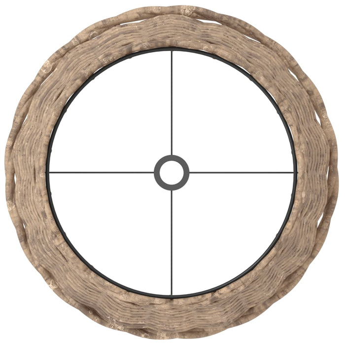 Abajur de veioză, maro, Ø25x17 cm, răchită - WALTI WALTI