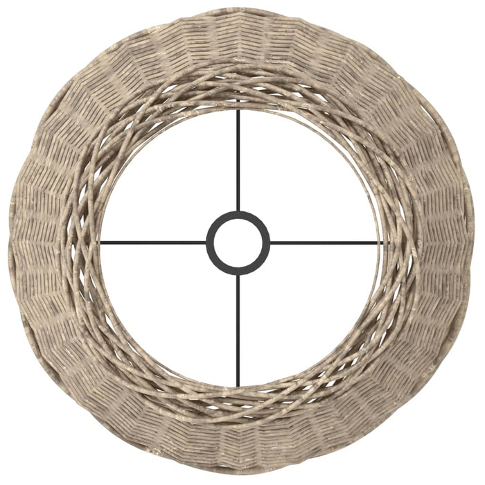 Abajur de veioză, maro, Ø45x28 cm, răchită - WALTI WALTI