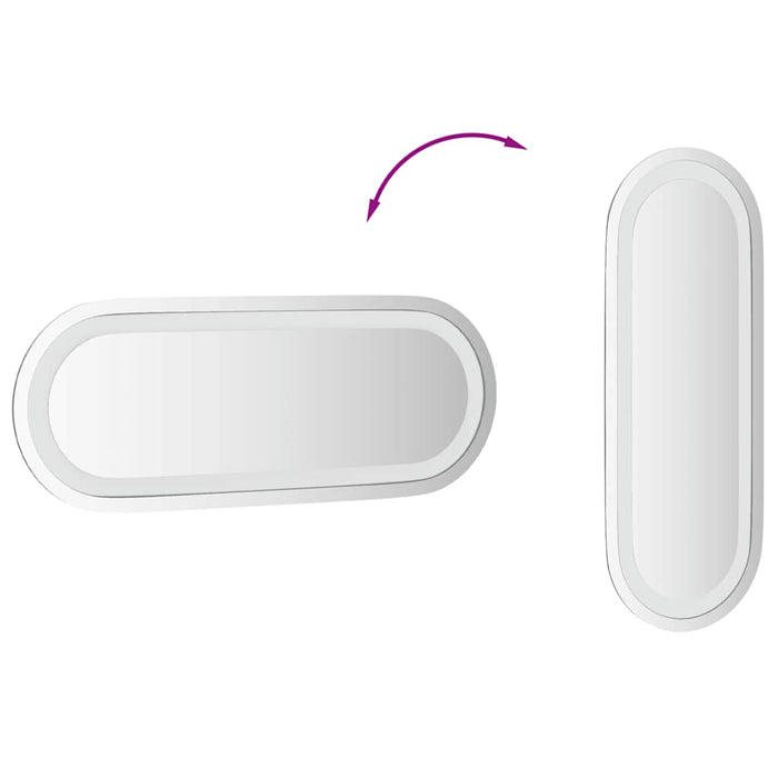 Oglindă de baie cu LED, 40x15 cm, ovală - WALTI WALTI