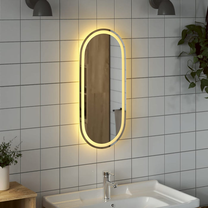 Oglindă de baie cu LED, 80x35 cm, ovală - WALTI WALTI