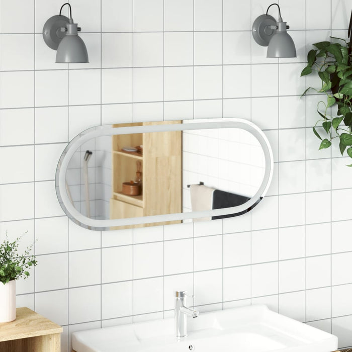 Oglindă de baie cu LED, 80x35 cm, ovală - WALTI WALTI