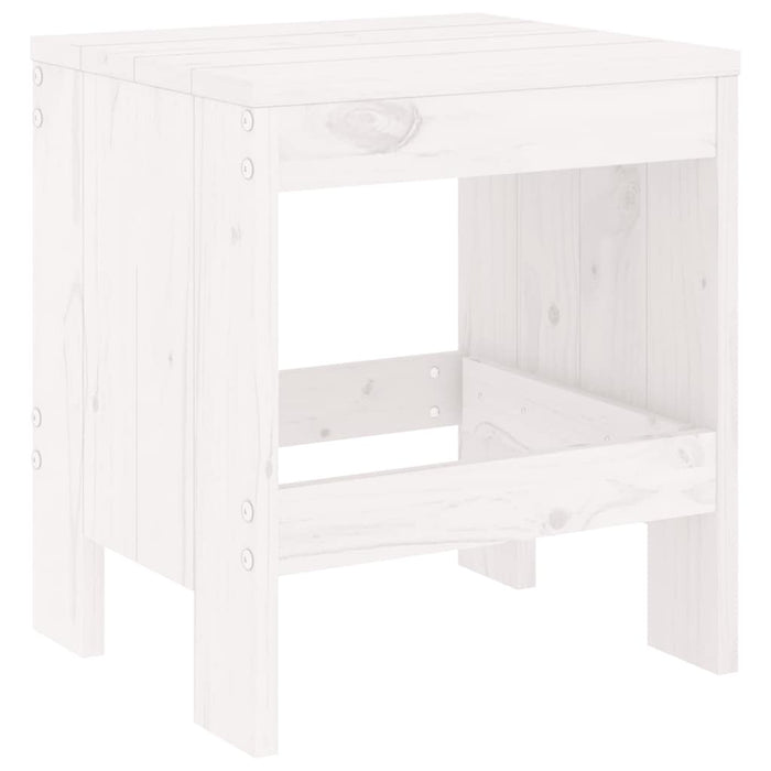 Set mobilier de grădină, 13 piese, alb, lemn masiv de pin - WALTI WALTI
