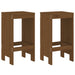 Set mobilier de bar, 3 piese, maro miere, lemn masiv de pin - WALTI WALTI
