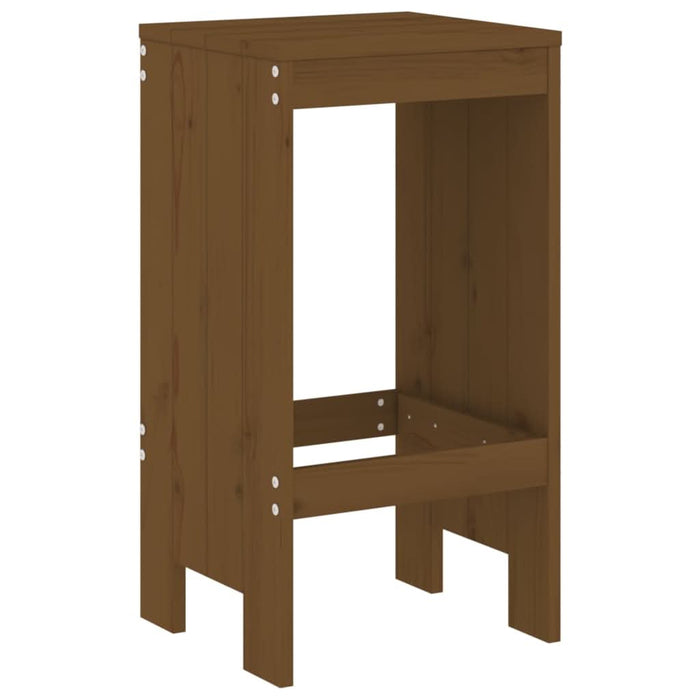 Set mobilier de bar, 3 piese, maro miere, lemn masiv de pin - WALTI WALTI