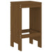 Set mobilier de bar, 3 piese, maro miere, lemn masiv de pin - WALTI WALTI