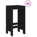 Set mobilier bar de grădină, 5 piese, negru, lemn masiv de pin - WALTI WALTI