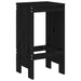 Set mobilier bar de grădină, 5 piese, negru, lemn masiv de pin - WALTI WALTI