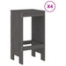 Set mobilier bar pentru grădină, 5 piese, gri, lemn masiv pin - WALTI WALTI