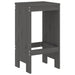 Set mobilier bar pentru grădină, 5 piese, gri, lemn masiv pin - WALTI WALTI