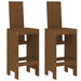Set mobilier de bar, 3 piese, maro miere, lemn masiv de pin - WALTI WALTI