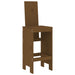 Set mobilier de bar, 3 piese, maro miere, lemn masiv de pin - WALTI WALTI