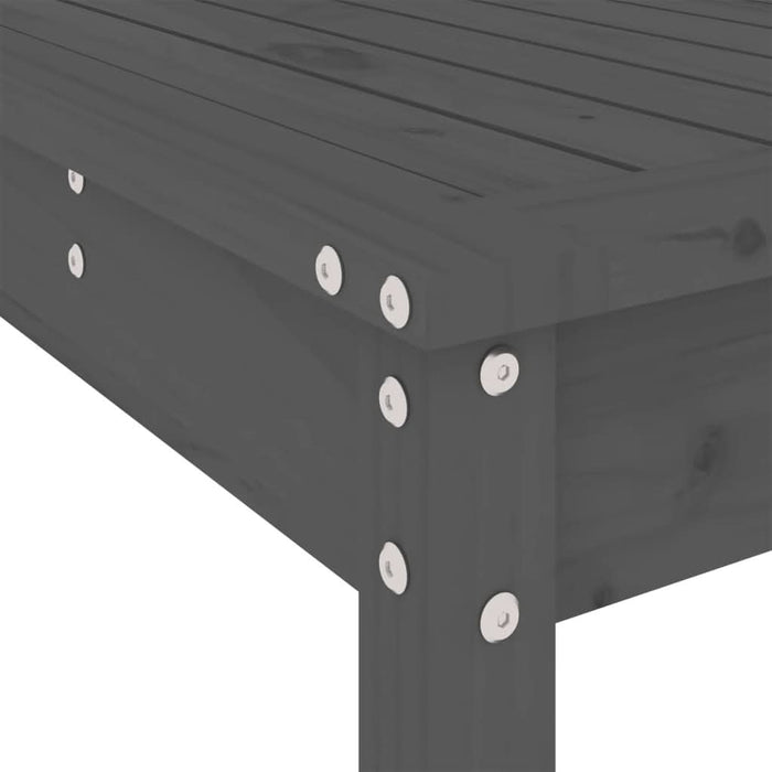 Set mobilier bar pentru grădină, 5 piese, gri, lemn masiv pin - WALTI WALTI