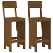 Set mobilier de bar, 3 piese, maro miere, lemn masiv de pin - WALTI WALTI