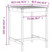 Set mobilier de bar, 3 piese, maro miere, lemn masiv de pin - WALTI WALTI