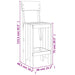 Set mobilier de bar, 3 piese, maro miere, lemn masiv de pin - WALTI WALTI