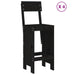 Set mobilier bar de grădină, 5 piese, negru, lemn masiv de pin - WALTI WALTI