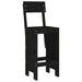 Set mobilier bar de grădină, 5 piese, negru, lemn masiv de pin - WALTI WALTI