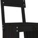 Set mobilier bar de grădină, 5 piese, negru, lemn masiv de pin - WALTI WALTI