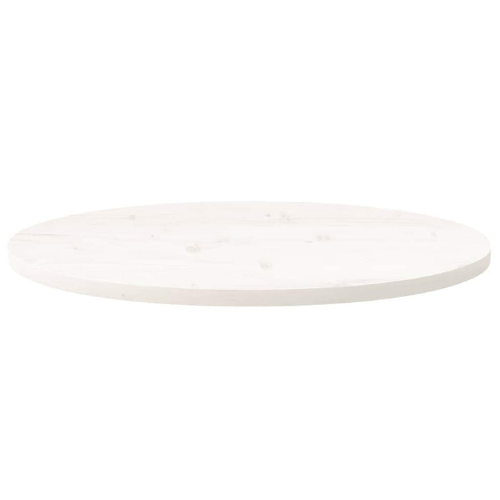 Blat de masă, alb, 60x30x2,5 cm, lemn masiv de pin, oval WALTI