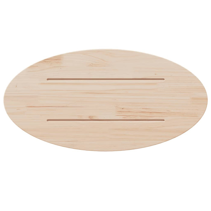 Blat de masă, alb, 60x30x2,5 cm, lemn masiv de pin, oval WALTI