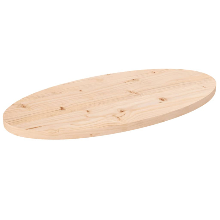 Blat de masă oval din lemn masiv de pin 70x35x2,5 cm WALTI