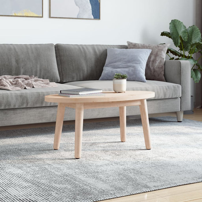 Blat de masă oval din lemn masiv de pin 70x35x2,5 cm WALTI