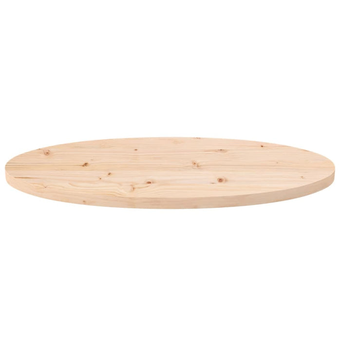 Blat de masă oval din lemn masiv de pin 70x35x2,5 cm WALTI