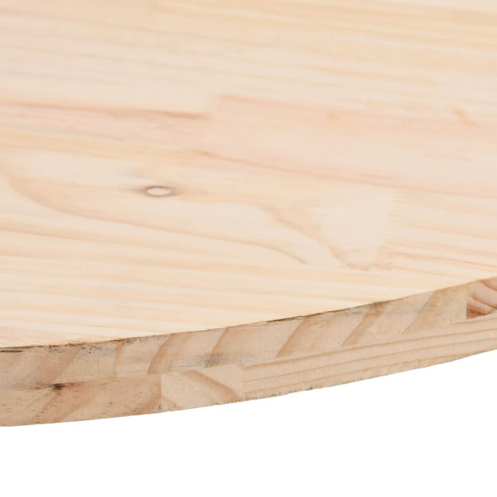 Blat de masă oval din lemn masiv de pin 70x35x2,5 cm WALTI