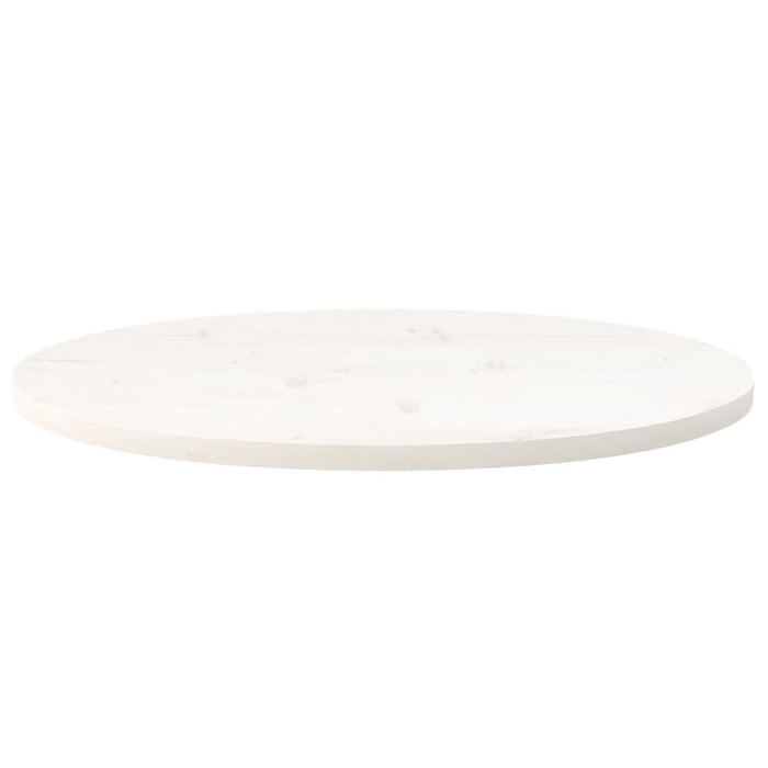 Blat de masă, alb, 70x35x2,5 cm, lemn masiv de pin, oval - WALTI WALTI