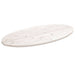 Blat de masă, alb, 100x50x2,5 cm, lemn masiv de pin, oval - WALTI WALTI