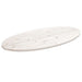 Blat de masă, alb, 110x55x2,5 cm, lemn masiv de pin, oval - WALTI WALTI