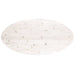 Blat de masă, alb, 110x55x2,5 cm, lemn masiv de pin, oval - WALTI WALTI