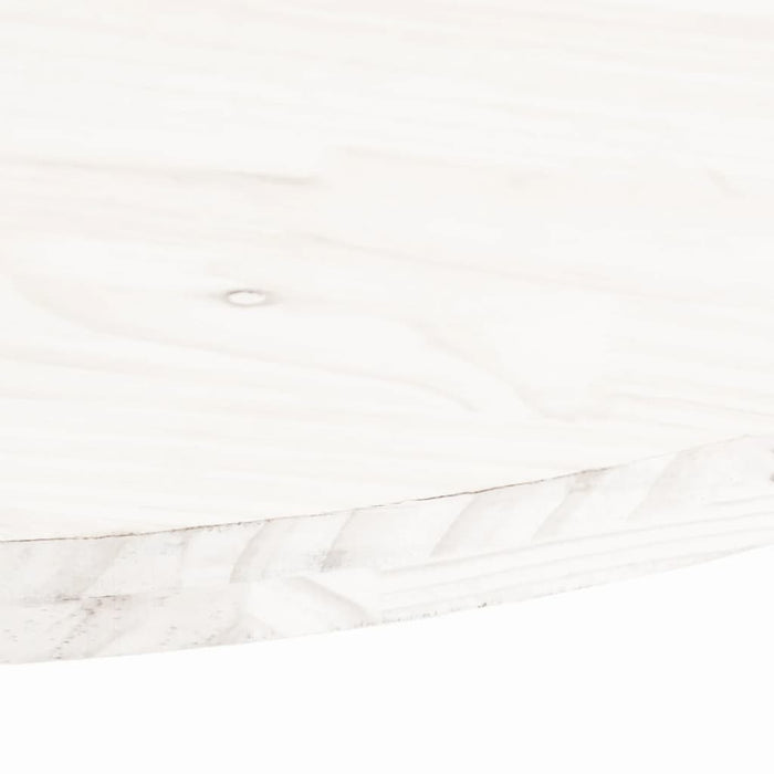 Blat de masă, alb, 110x55x2,5 cm, lemn masiv de pin, oval - WALTI WALTI