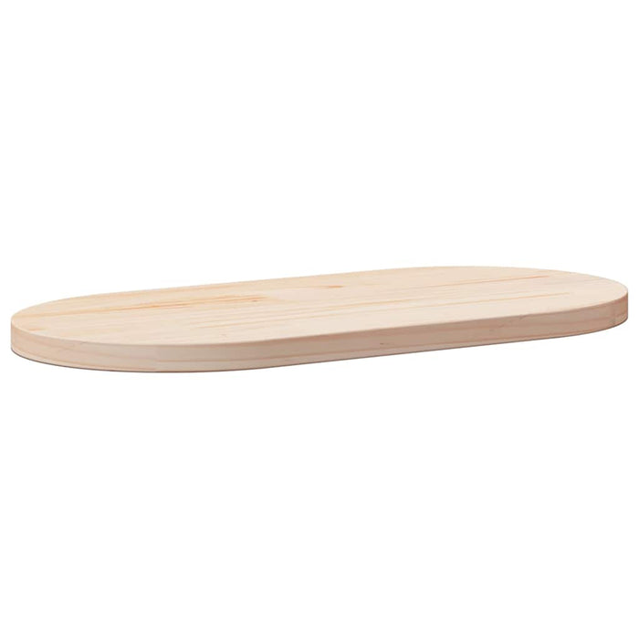 Blat de masă oval din lemn masiv de pin 60x30x2,5 cm WALTI