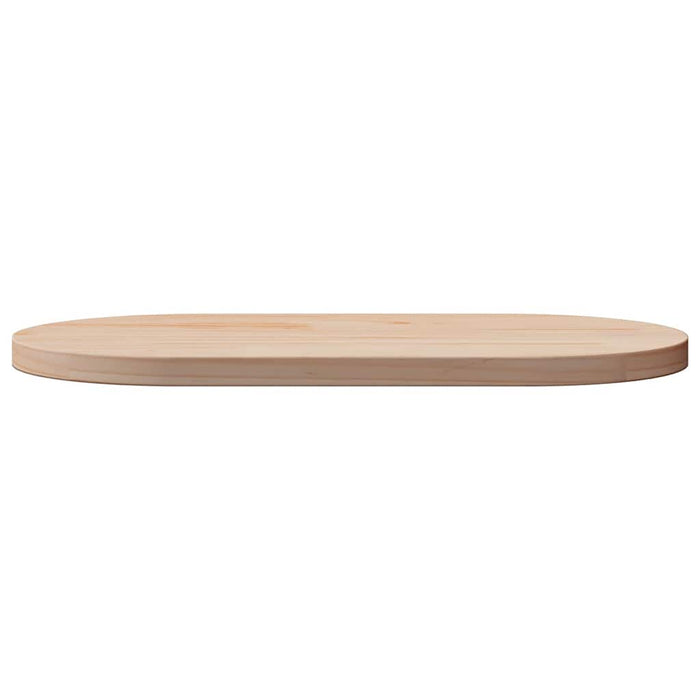 Blat de masă oval din lemn masiv de pin 60x30x2,5 cm WALTI