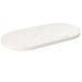 Blat de masă, alb, 60x30x2,5 cm, lemn masiv de pin, oval - WALTI WALTI