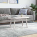 Blat de masă, alb, 60x30x2,5 cm, lemn masiv de pin, oval - WALTI WALTI