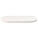 Blat de masă, alb, 60x30x2,5 cm, lemn masiv de pin, oval - WALTI WALTI