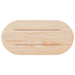 Blat de masă, alb, 60x30x2,5 cm, lemn masiv de pin, oval - WALTI WALTI