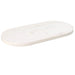 Blat de masă, alb, 70x35x2,5 cm, lemn masiv de pin, oval - WALTI WALTI
