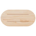 Blat de masă, alb, 70x35x2,5 cm, lemn masiv de pin, oval - WALTI WALTI