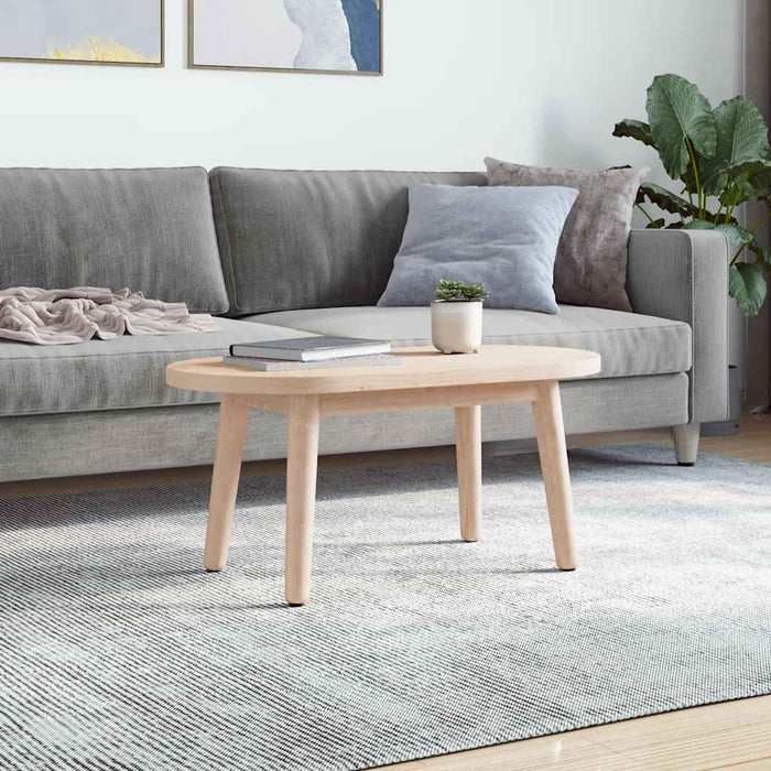 Blat de masă oval din lemn masiv de pin 80x40x2,5 cm WALTI