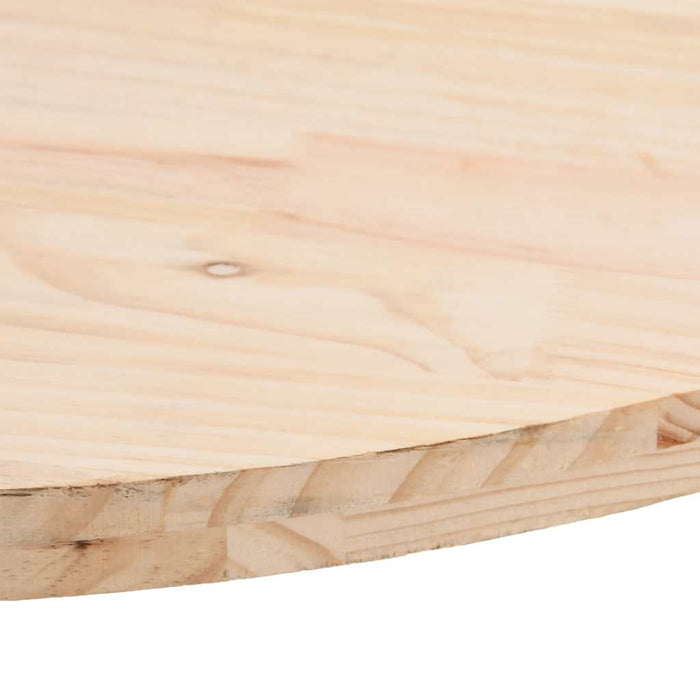 Blat de masă oval din lemn masiv de pin 80x40x2,5 cm WALTI