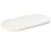 Blat de masă, alb, 80x40x2,5 cm, lemn masiv de pin, oval - WALTI WALTI