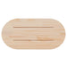 Blat de masă, alb, 80x40x2,5 cm, lemn masiv de pin, oval - WALTI WALTI