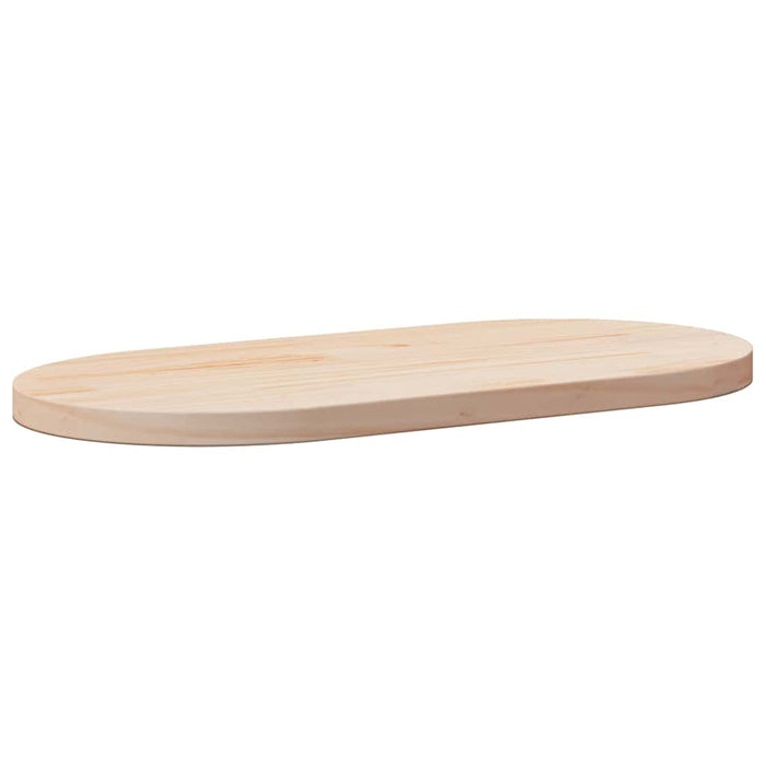 Blat de masă oval din lemn masiv de pin 90x45x2,5 cm WALTI
